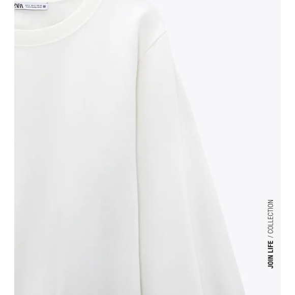 Zara BALLOON SLEEVE SWEATSHIRT - Picture 5 of 8